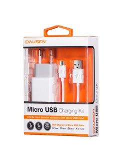 اشتري Dausen TR-EA180WT Micro USB Wall charger kit في مصر