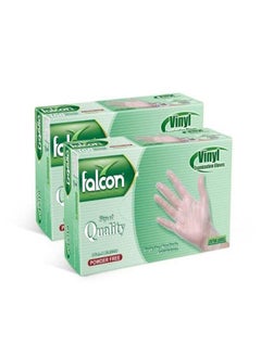 Buy Vinyl Gloves - Clear Powder Free- Extra Large(Pack of 2) in UAE