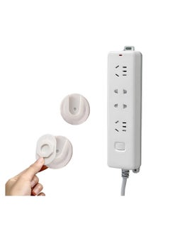 اشتري Extension Lead Holder, Self Adhesive Power Strip Wall Fixator, Seamless Punch-free Plug Sticker, Holder Moumt for Socket, WiFi Router, Belkin, Remote Control, Home Kitchen Office Supply(10 PCS ) في الامارات