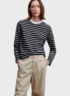 Buy Striped Round Neck Sweatshirt in UAE