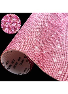 Buy 12000 Pieces Bling Bling Rhinestone Sheet Rhinestones Sticker Diy Car Decoration Sticker Self Adhesive Glitter Rhinestones Crystal Gem Stickers For Car Decoration  9.4 X 7.9 Inch  Pink in UAE