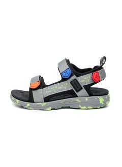 Buy 2024 Spring Summer Kids Sandals Lightweight Velcro Boys Beach ShoesGrey Grey in UAE