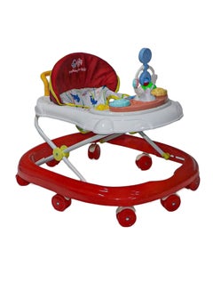Buy Baby Walker Adjustable with Toys & Music 8 Wheels in Saudi Arabia