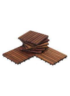 Buy Pack of 12 Wooden Decking Tiles in UAE