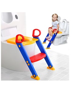 Buy HEXAR® Toilet Potty Training Seat with Step Stool Ladder Training Toilet for Kids Boys Girls Toddlers - Comfortable Safe Potty Seat with Anti-Slip Pads Ladder in UAE