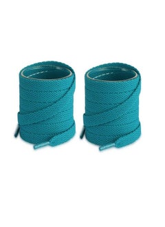 Buy Lify 2 Pair Super Quality 19 Colors Flat Shoe Laces 5/16 Wide Shoelaces for Athletic Running Sneakers Shoes Boot Strings (150CM (59.05-Inch), Ocean Blue) in UAE