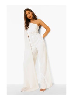 Buy One Shoulder Cape Jumpsuit in UAE