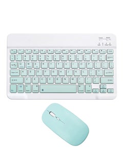 Buy Ultra-Slim Bluetooth Keyboard and Mouse Combo Rechargeable Portable Wireless Keyboard Mouse Set for Apple iPad iPhone iOS 13 and Above Samsung Tablet Phone Smartphone Android Windows in UAE