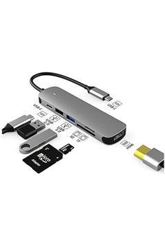 Buy USB C Hub, USB C Multiport Adapter Hub with 4K HDMI, 100W PD, 3 USB 3.0 Port, Type C Dock for Thunderbolt 3 Laptop MacBook Air/Pro, iPad Pro M1/M2, Mac Min in UAE