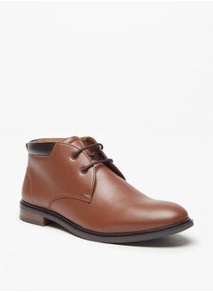 اشتري Men Solid Chukka Boots with Zip Closure في الامارات