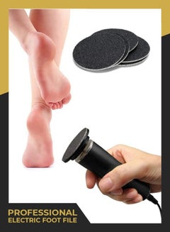 Buy Professional Electric Rechargeable Callus Remover Foot file with Sandpaper Discs Replaceable in UAE