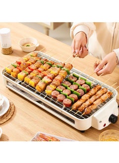 اشتري household smokeless electric grill with baking tray outdoor and indoor multifunctional electric grill في الامارات