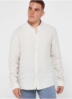 Buy Mandarin Collar Regular Fit Shirt in UAE