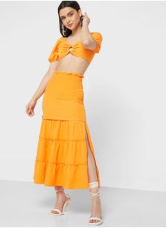 Buy Tiered Skirt With Top Set in UAE