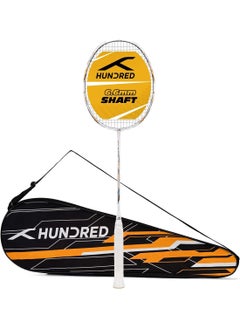 Buy Flutter S Zoom Carbon Fibre Strung Badminton Racket (78g, Maximum String Tension - 30lbs) in Saudi Arabia