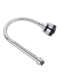 Buy 360 Rotatable Kitchen Bar Bathroom Sink Faucet Single Cold Water Flexible Neck Laundry Room Garden Outdoor Application Faucets Tap (Silver) in UAE