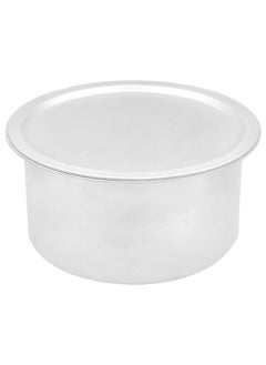 Buy Aluminium Cooking Pot Heavy Guage Tope with Lid Silver 18 in UAE