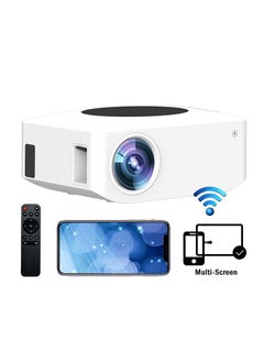 Buy Mini Y2 Home Android Projector 80 ANSI Lumens Screen Size 36"-200" with Screen Mirroring for Apple and Android Native Res 800x480P Supports 1080P Best Screen Size 90 inch PROJ-WO-71-W White in Saudi Arabia