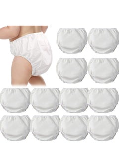 Buy 12 Pairs Baby Potty Training Pants, Waterproof Plastic Pants for Toddlers Plastic Diaper Covers in Saudi Arabia