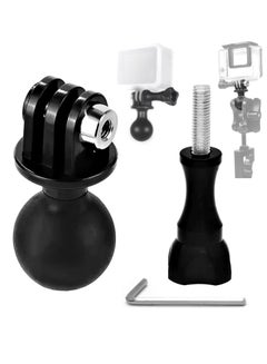 اشتري Ball Mount Adapter for Gopro Hero Series/Yi/Coyote/AKASO/SJCAM Sports Camera, Compatible with RAM Mounts, Rotating Ball Head Mount with Metal Screws في الامارات