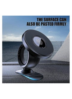 Buy Car Magnet Holder, Universal Rotatable Car Magnet Mobile Phone Holder Black in UAE