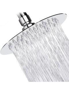 Buy High Pressure Shower Head, Round Stainless Steel Adjustable High Flow Rainfall Showerhead, Pressure Boosting Design (6 Inch, Chrome Finish) in UAE