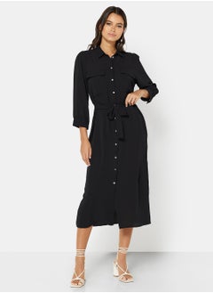 Buy Belted Shirt Dress in UAE