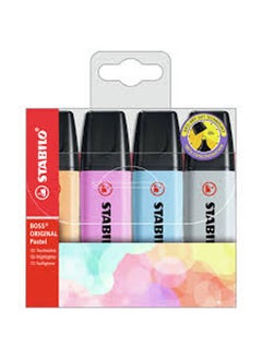 Buy Original Pastel Fluorescent Pen Set 4 Colors Multicolour in Egypt