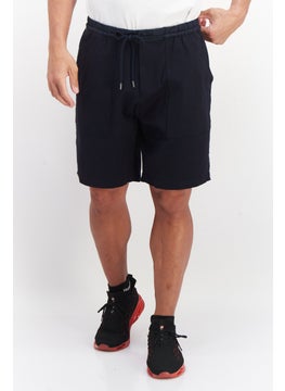 Buy Men Plain Basic Short, Navy in UAE