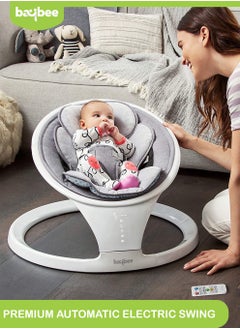 Buy Sooth N Sway Automatic Electric Baby Swing Cradle With Bluetooth Adjustable Swing Speed Soothing Vibration Music Mosquito Net Safety Belt Toys Up To 9Kgs in UAE