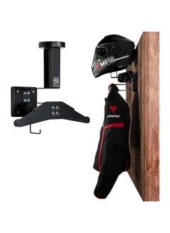 Buy Wooden Wall Mount Holder for Motorcycle Helmets, Tactical Gear, and Plate Carriers - Organize and Display Your Police, Football, and Cycling Equipment in Style! in Saudi Arabia