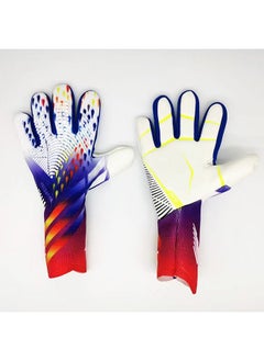 اشتري Soccer Goalkeeper Gloves, Professional Non-slip Goalkeeper Gloves, With Strong Grip And Protection, Breathable And Wear-resistant Youth And Adult Protective Goalkeeper Gloves. في الامارات