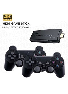 Buy Game Console 4K HD Video Game Console 2.4G Dual Wireless Controller, Classic 64GB Retro TV Game Console 10000 Game Stick in Saudi Arabia