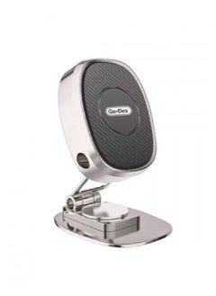 Buy 360° Rotational Folding Magnetic Car Mount Holder Silver/Black in UAE