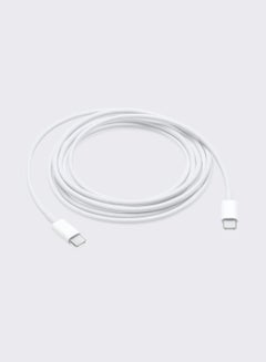 Buy USB-C to USB-C 60W PD Charging Cable 1m White in UAE
