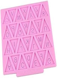 اشتري Letter Flag Bunting Silicone Fondant Mold Cake Decorating Chocolate Mould Baking في مصر