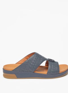 Buy Textured Slip-On Arabic Sandals in UAE