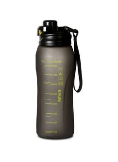 Buy Awaken sports water bottle with handle unisex leakproof bpa free for outdoor school gym and office 950ml black in Egypt