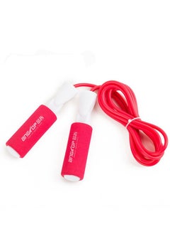 Buy AT0620 Adjustable Jump Rope With Bearing Foam Handles - Red/White in Egypt