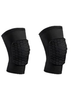 Buy 2-Piece Breathable Light Antibacterial Professional Equipment Protective Calf Knee Set, Relief Knee Arthritis Pain Knee Pads, Sports Running Fitness for Men &Women L Black in Saudi Arabia