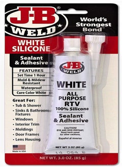 اشتري JB Weld 31312 White RTV Acetoxy Silicone Sealant - 3 Oz في الامارات