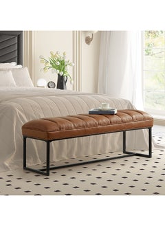 اشتري Penta Faux Leather Bench 43 x 45.5 x 122 cm في السعودية