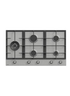 Buy Built-in Gas Hob 90 cm, 5 burners, Stainless steel, heavy-duty holders, Full safety- BL051 ( Made in Turkey ) in Egypt