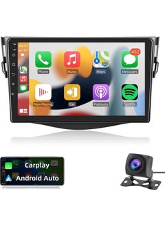 اشتري Android Car Stereo for Toyota RAV4 2007-2011 6GB RAM 128GB ROM 9 Inch Support SIM Card, Apple Carplay MirrorLink WiFi BT, 2.5D IPS Touch Screen with AHD Camera Included في الامارات