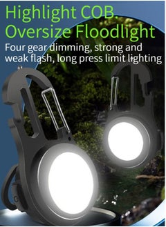 Buy M MIAOYAN Portable Portable Emergency Light Creative Keychain Camping Light Multifunctional Folding Work Light Round with Screwdriver Opener in Saudi Arabia