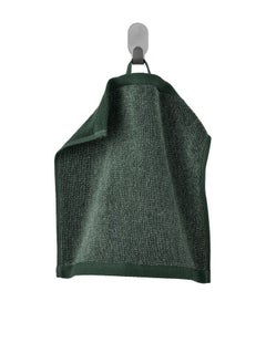 Buy Washcloth Dark Green Melange 30x30 cm in Saudi Arabia