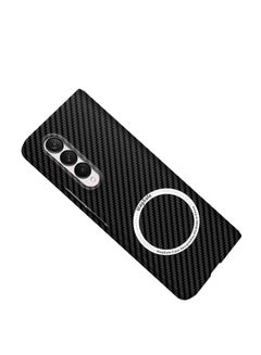 Buy Case for Samsung Galaxy Z Fold 3 Case Compatible with Magsafe Charger, Carbon Fiber Pattern Slim Shockproof Anti-Drop Case for Z Fold 3 ( Black) in UAE