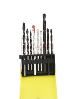 Buy 9-Piece Wood Metal and Wall Drill Bit Set in Saudi Arabia