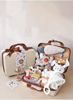 Buy Baby Soothing Gift Box Toy Soothing Bell Gum Baby Gift Box in Saudi Arabia