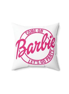 Buy Barbie Printed Pillow for Girls ( Let's go party) in UAE